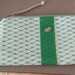 Stylish Green and cream Alaina Marie Clutch